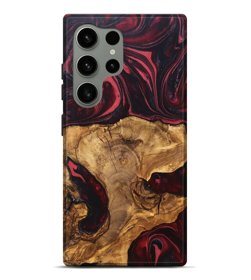 Galaxy S24 Ultra Wood Live Edge Phone Case - Tamatha (Red, 819430)