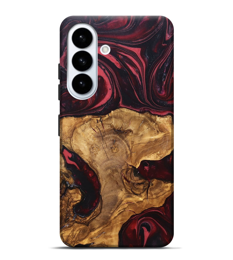 Galaxy S26 Plus Wood Live Edge Phone Case - Tamatha (Red, 819430)