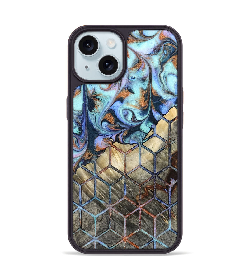 iPhone 15 Wood Phone Case - Mara (Pattern, 819443)