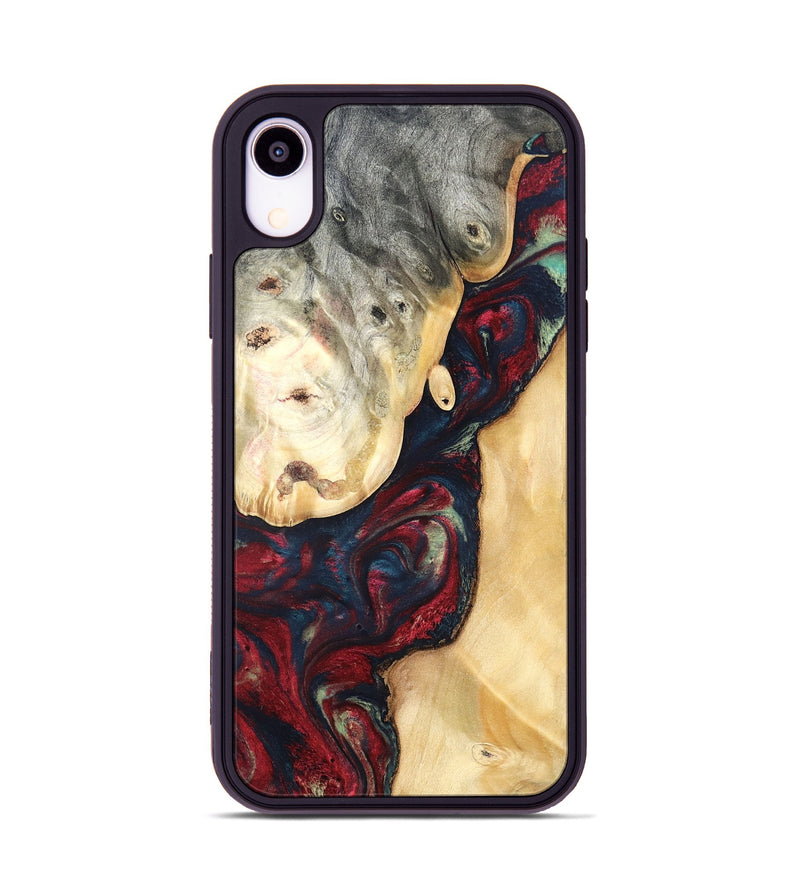 iPhone Xr Wood Phone Case - Ocie (Red, 819533)