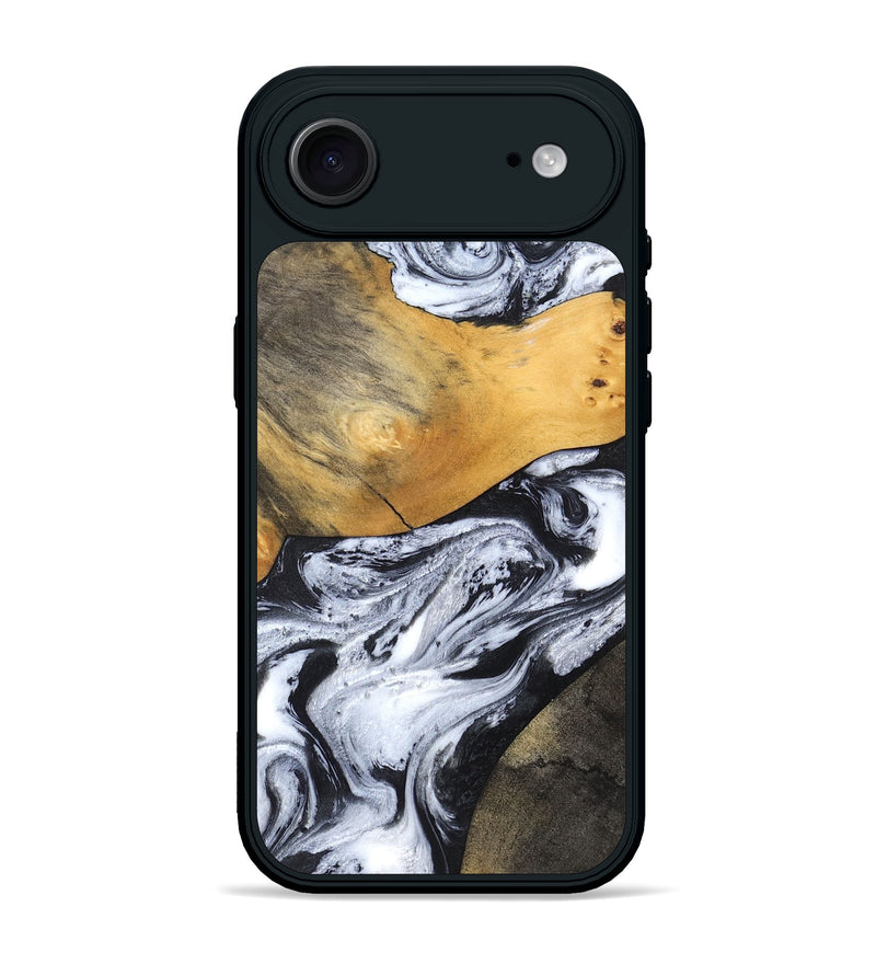 iPhone 17 Air Wood Phone Case - Finnley (Black & White, 819535)