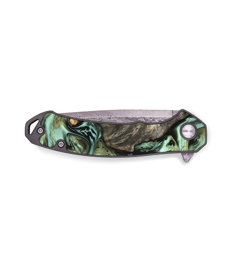 EDC Wood Pocket Knife - Reid (Green, 819562)