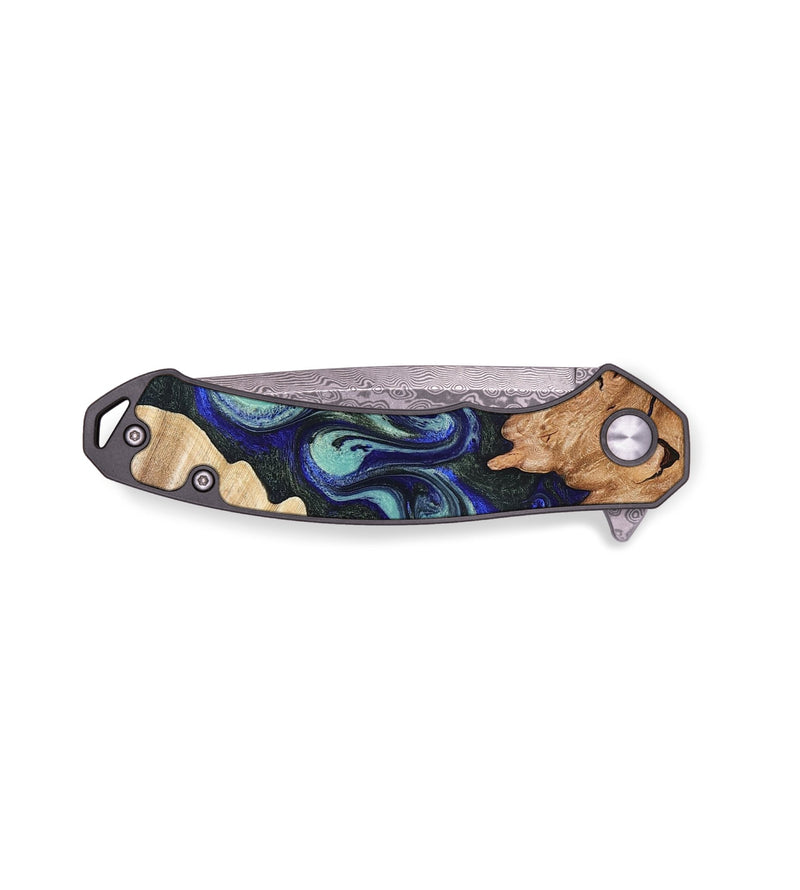 EDC Wood Pocket Knife - Karrie (Green, 819564)
