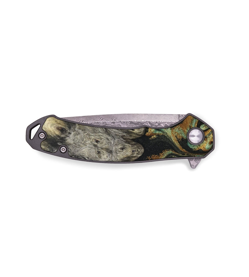 EDC Wood Pocket Knife - Essence (Green, 819566)