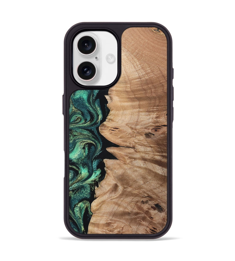 iPhone 17 Wood Phone Case - Gayla (Green, 819568)