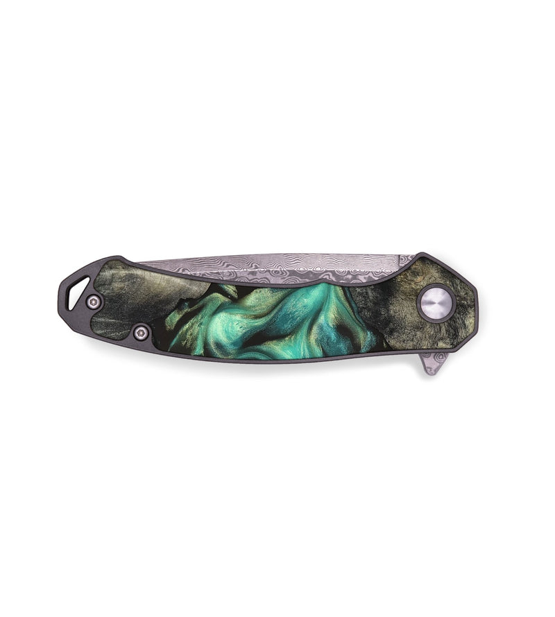 EDC Wood Pocket Knife - Unique (Green, 819576)