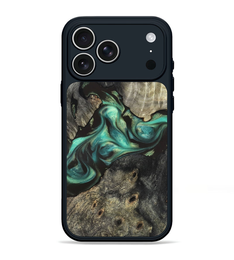iPhone 17 Pro Max Wood Phone Case - Unique (Green, 819576)