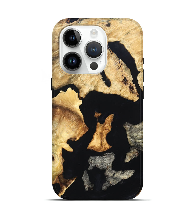 iPhone 15 Pro Wood Live Edge Phone Case - Brandon (Wood Burl, 819600)