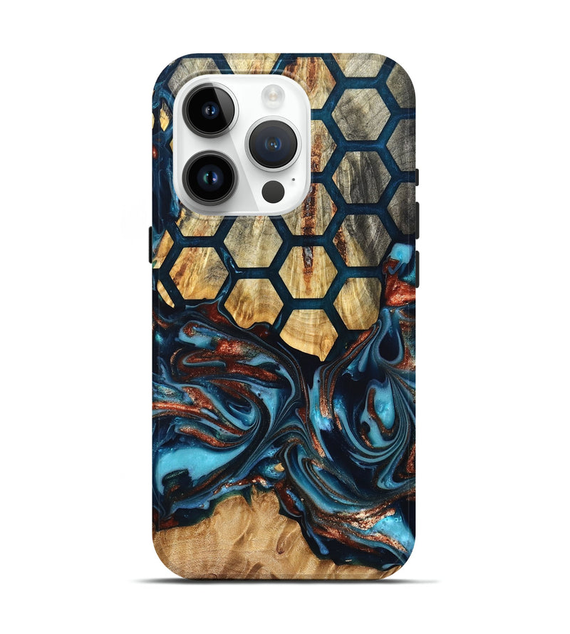 iPhone 15 Pro Wood Live Edge Phone Case - Alonso (Pattern, 819603)