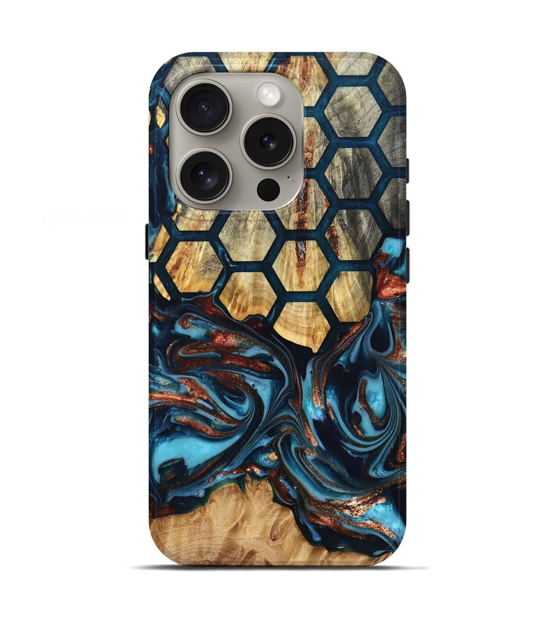 iPhone 16 Pro Wood Live Edge Phone Case - Alonso (Pattern, 819603)