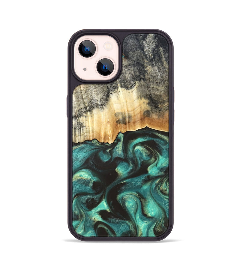 iPhone 14 Wood Phone Case - Houston (Green, 819613)