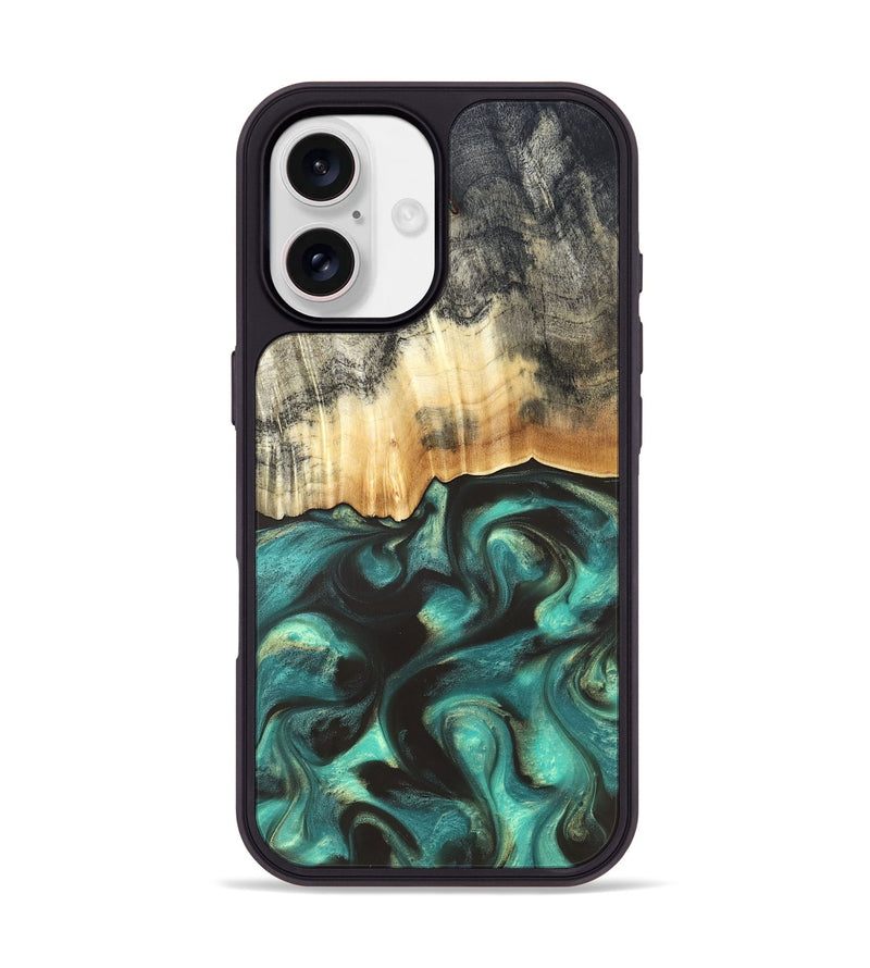iPhone 17 Wood Phone Case - Houston (Green, 819613)