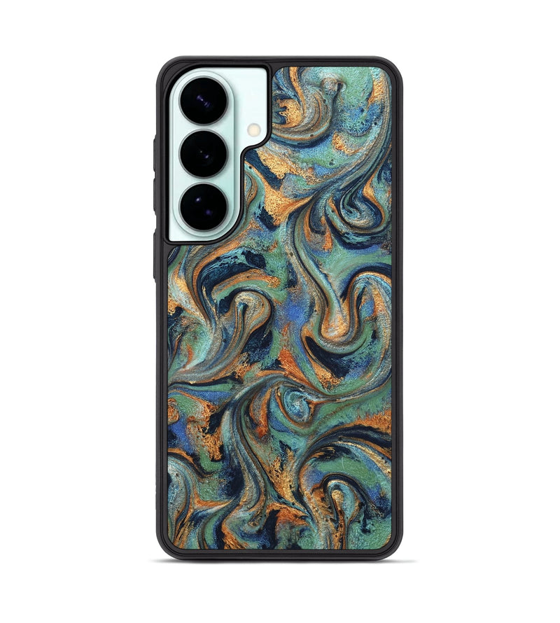 Galaxy S26 Plus ResinArt Phone Case - Yareli (Teal & Gold, 819617)