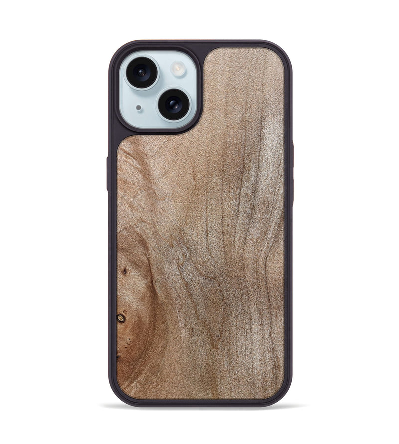 iPhone 15 Wood Phone Case - Isom (Wood Burl, 819622)