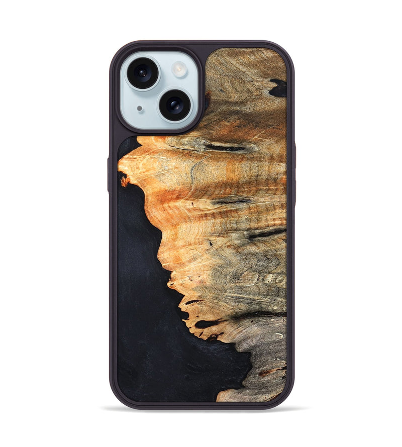 iPhone 15 Wood Phone Case - Aron (Wood Burl, 819624)