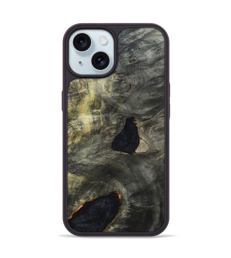 iPhone 15 Wood Phone Case - Barb (Wood Burl, 819625)
