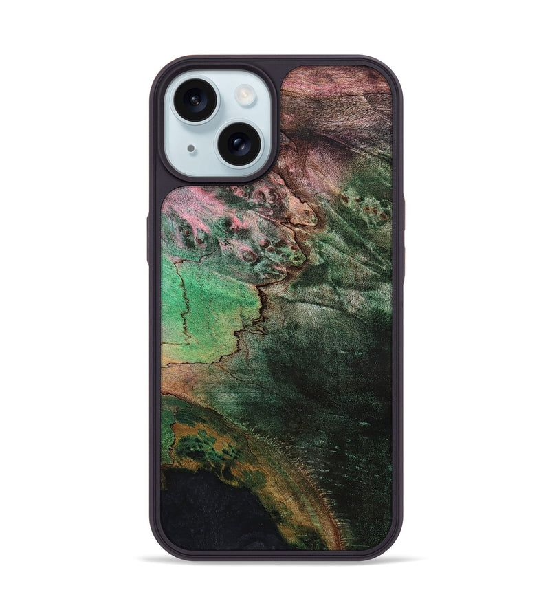 iPhone 15 Wood Phone Case - Heath (Wood Burl, 819626)