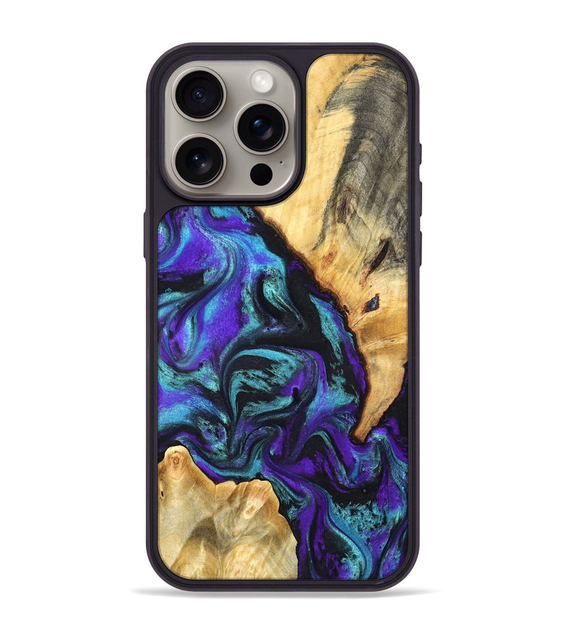 iPhone 15 Pro Max Wood Phone Case - Hoyt (Purple, 819627)