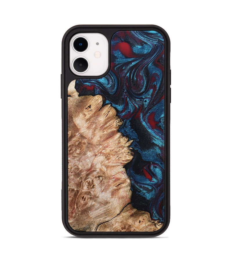 iPhone 11 Wood Phone Case - Cielo (Red, 819631)