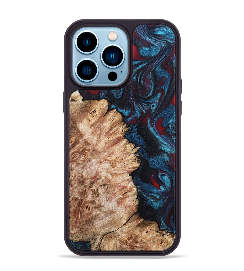 iPhone 14 Pro Max Wood Phone Case - Cielo (Red, 819631)