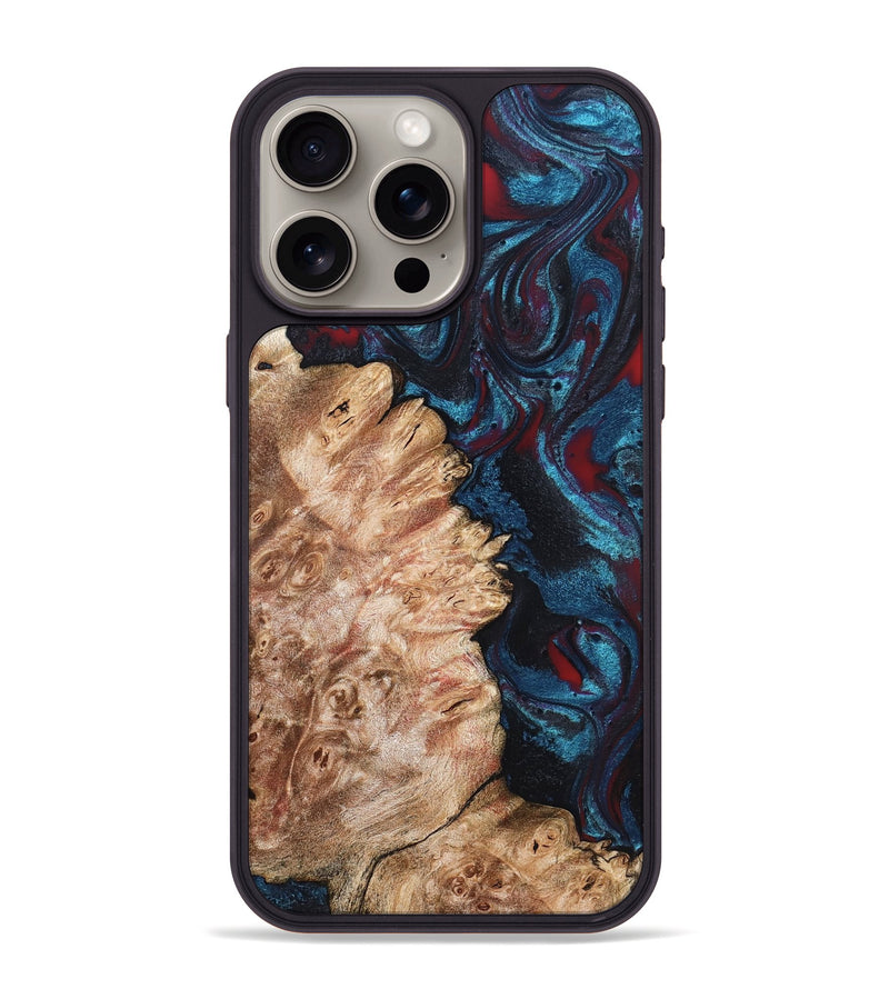 iPhone 15 Pro Max Wood Phone Case - Cielo (Red, 819631)