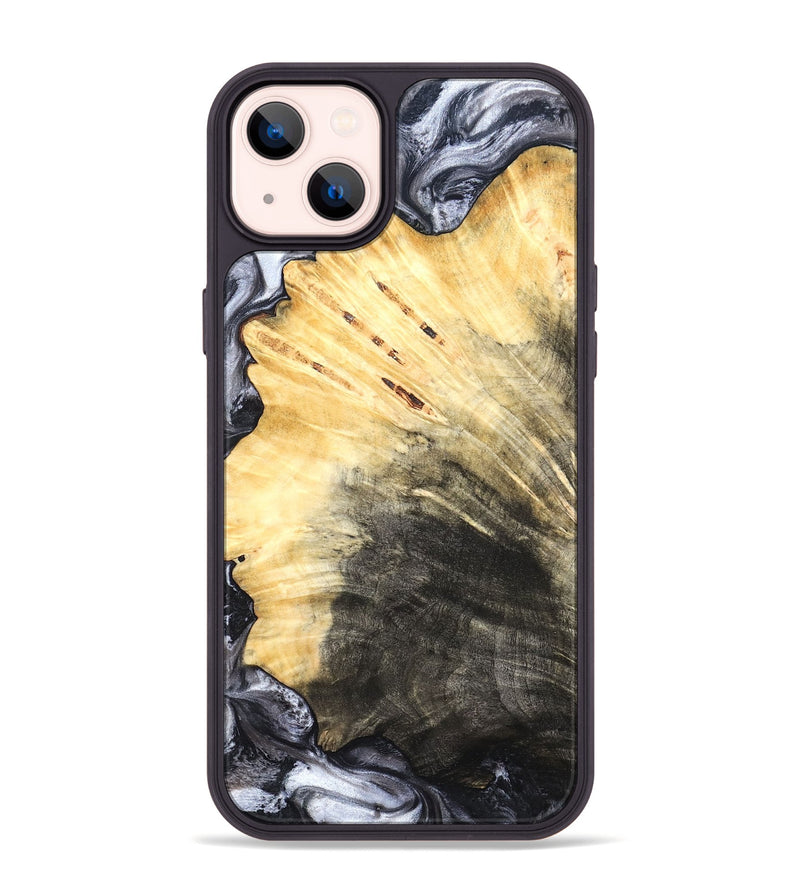 iPhone 14 Plus Wood Phone Case - Karli (Black & White, 819632)