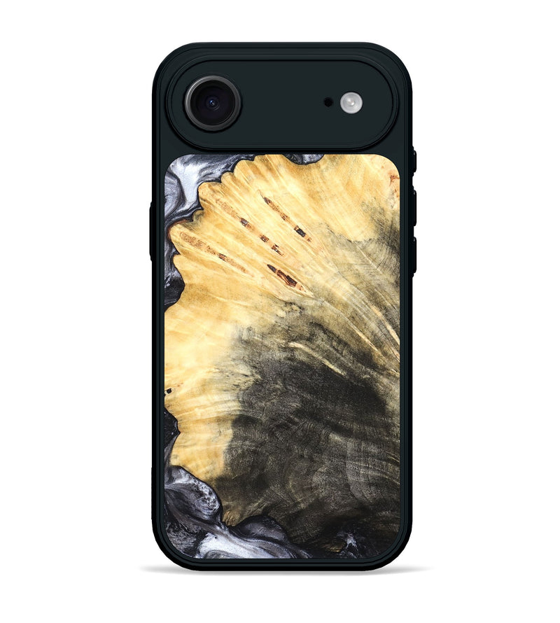 iPhone 17 Air Wood Phone Case - Karli (Black & White, 819632)