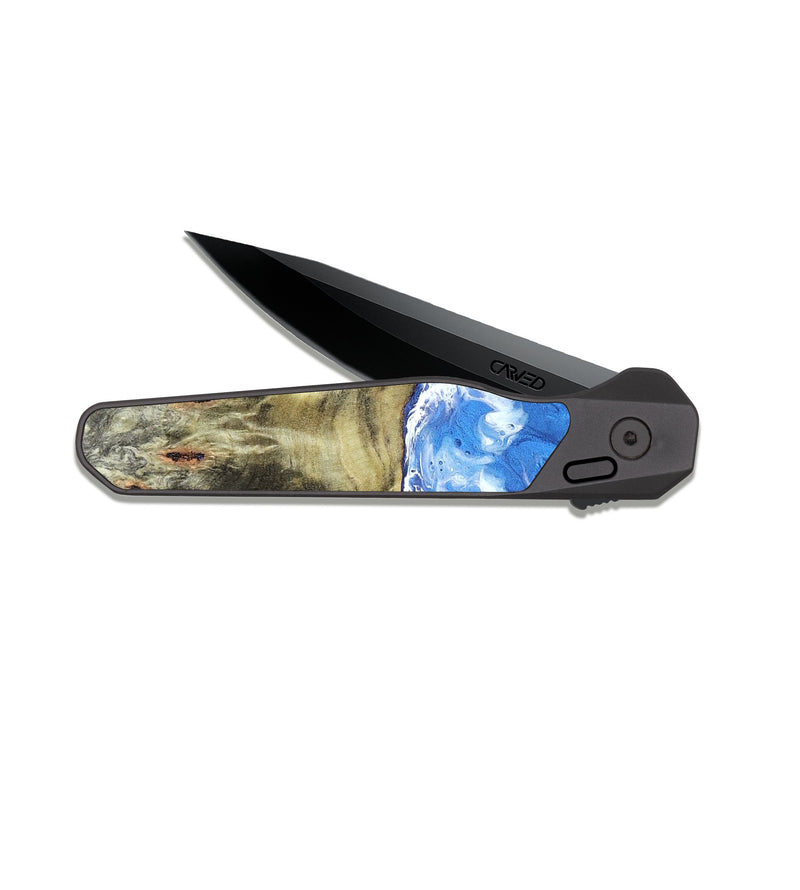 EDC Dark Slate Wood Pocket Knife - Vesta (Coastal, 819637)