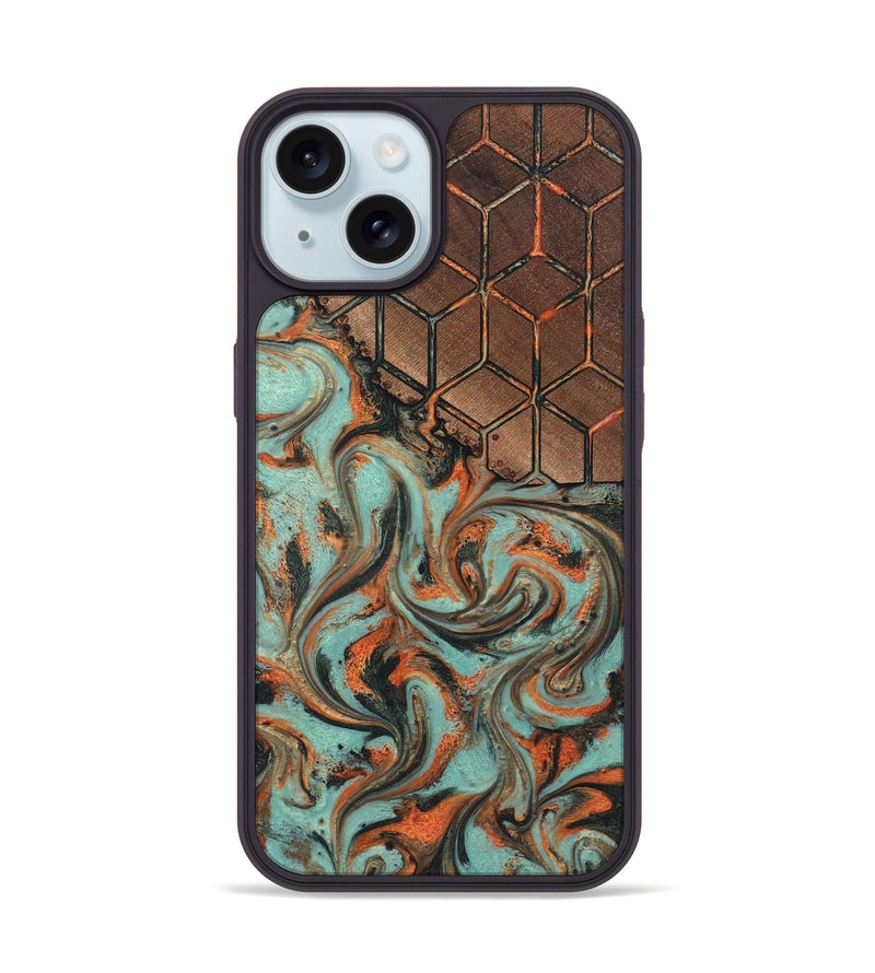 iPhone 15 Wood Phone Case - Jammie (Pattern, 819640)