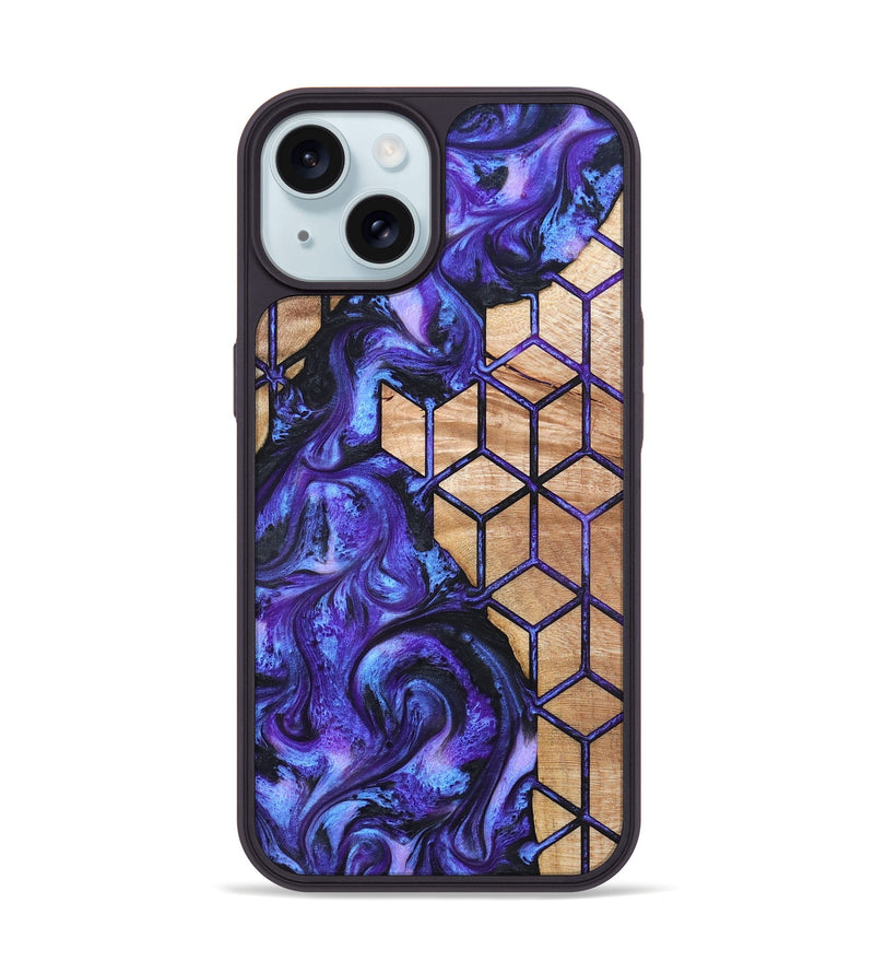 iPhone 15 Wood Phone Case - Sena (Pattern, 819646)