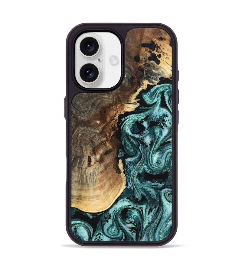 iPhone 17 Wood Phone Case - David (Green, 819648)