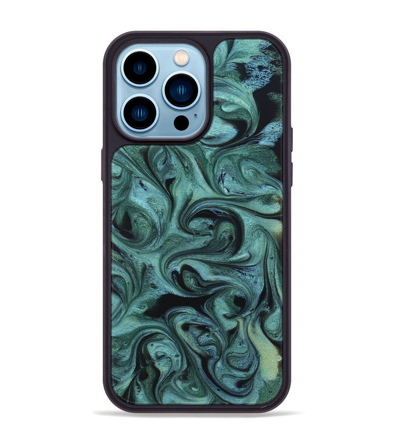 iPhone 14 Pro Max ResinArt Phone Case - Cecelia (Green, 819650)