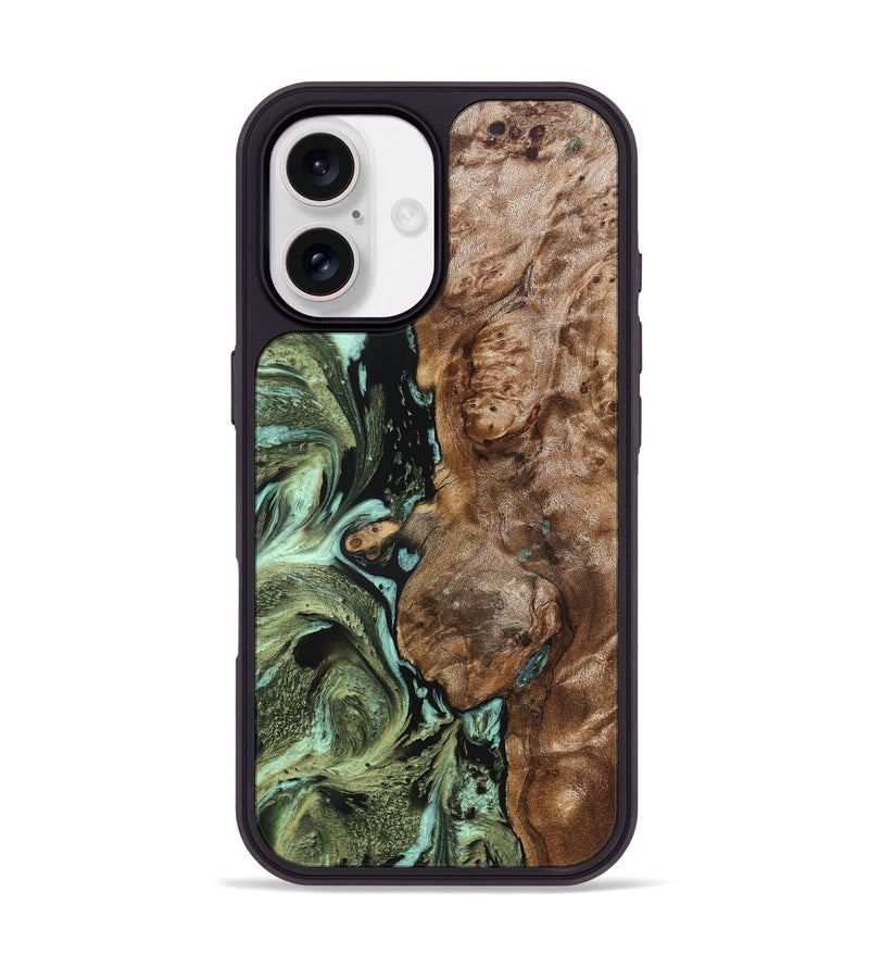 iPhone 17 Wood Phone Case - Kamora (Green, 819651)