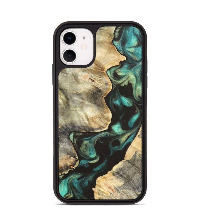 iPhone 11 Wood Phone Case - Ike (Green, 819652)