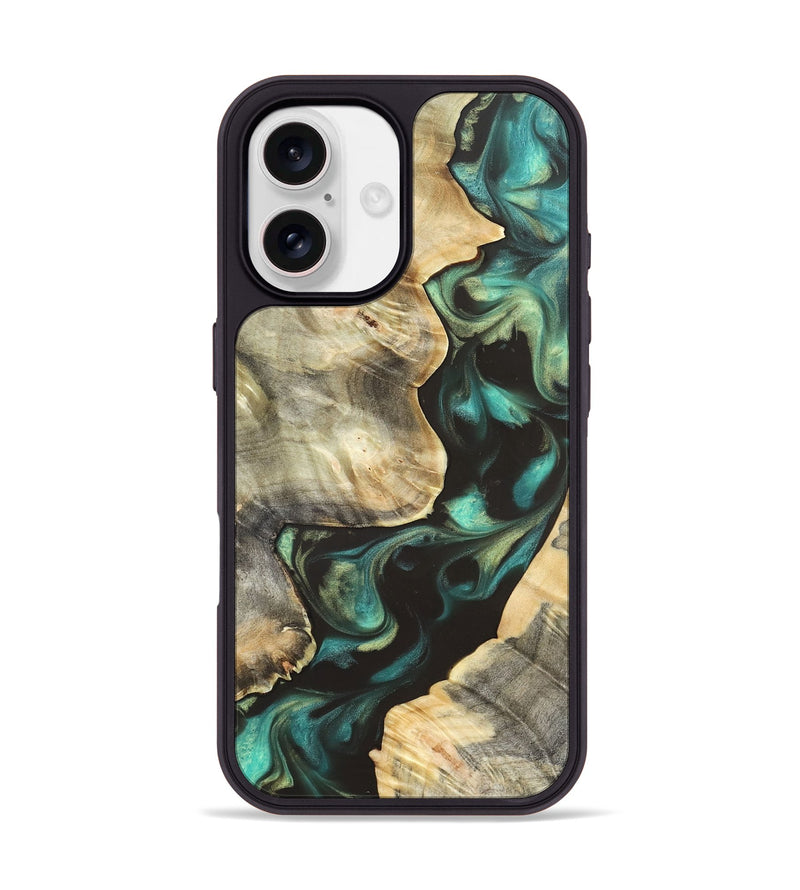iPhone 17 Wood Phone Case - Ike (Green, 819652)