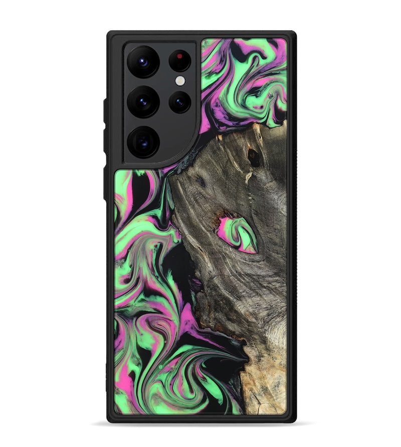 Galaxy S22 Ultra Wood Phone Case - Adelia (Neon, 819653)
