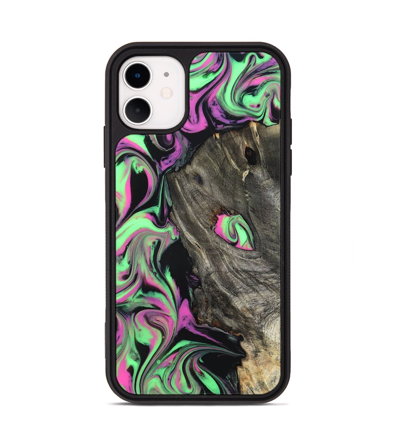 iPhone 11 Wood Phone Case - Adelia (Neon, 819653)