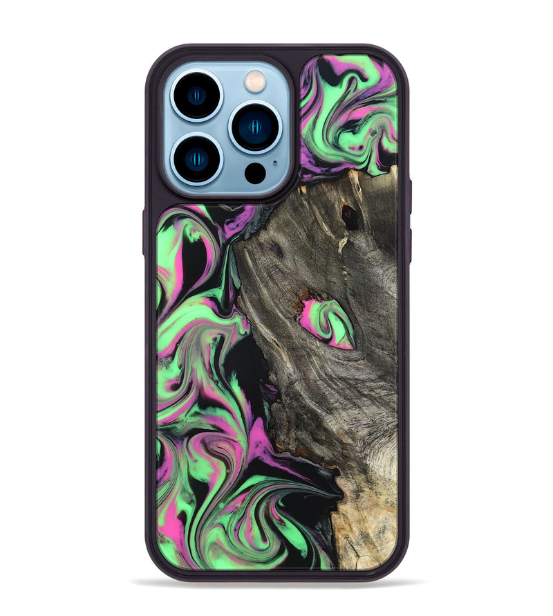iPhone 14 Pro Max Wood Phone Case - Adelia (Neon, 819653)