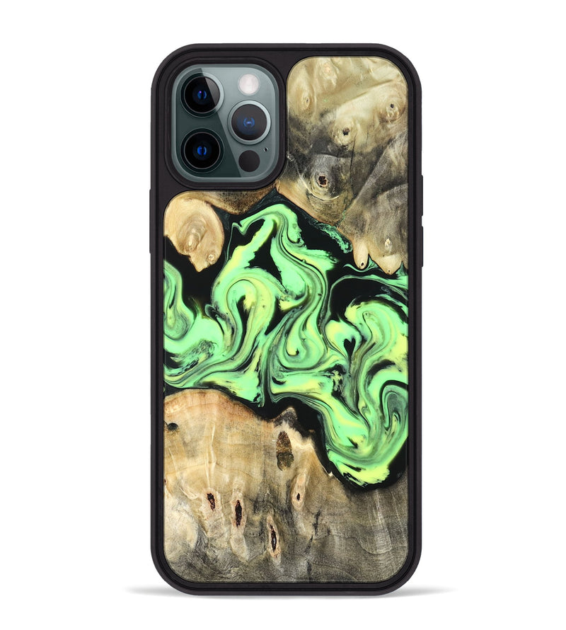 iPhone 12 Pro Max Wood Phone Case - Verdie (Neon, 819655)