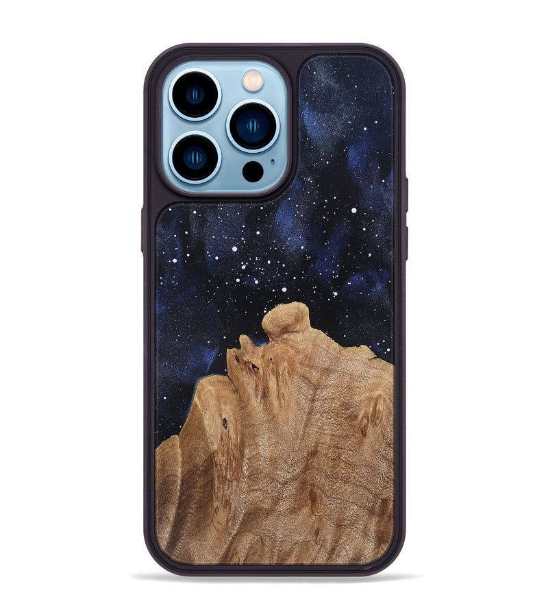 iPhone 14 Pro Max Wood Phone Case - Brittny (Cosmos, 819658)