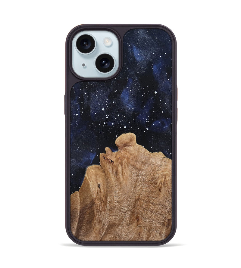 iPhone 15 Wood Phone Case - Brittny (Cosmos, 819658)