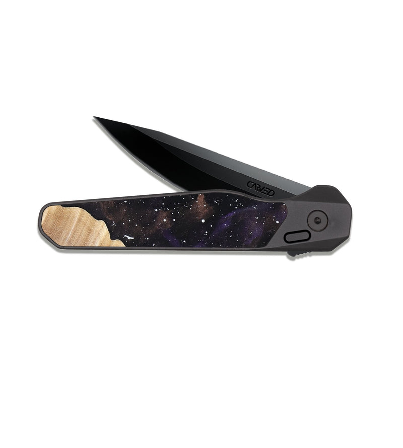 EDC Dark Slate Wood Pocket Knife - Dakota (Cosmos, 819663)