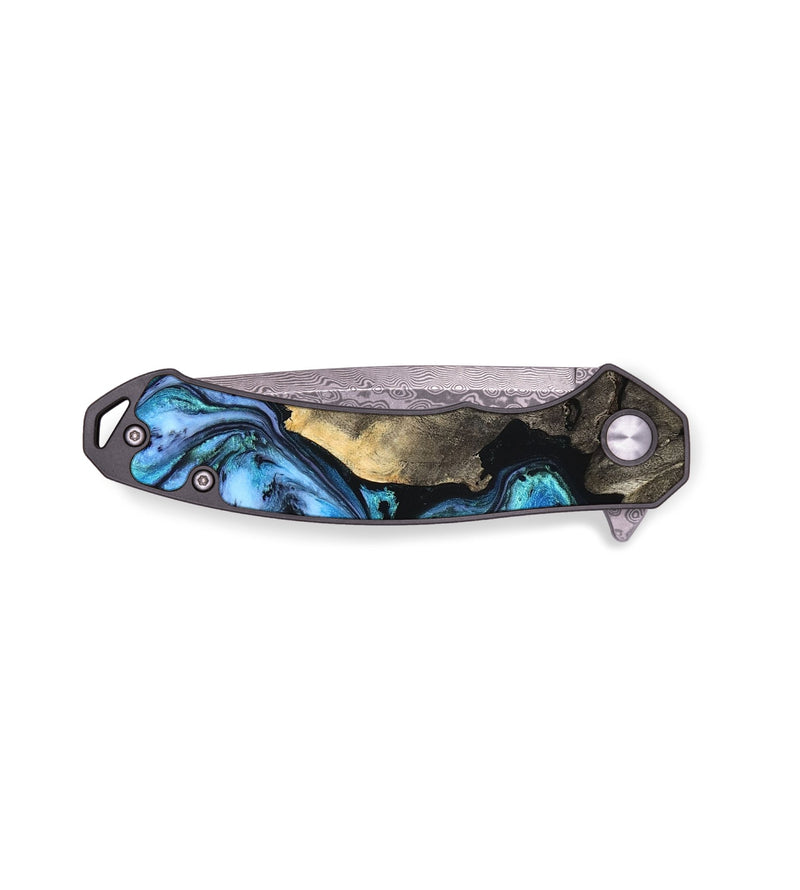 EDC Wood Pocket Knife - Garret (Blue, 819670)