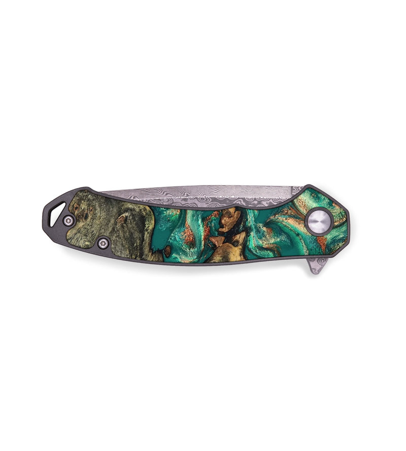EDC Wood Pocket Knife - Orval (Green, 819672)