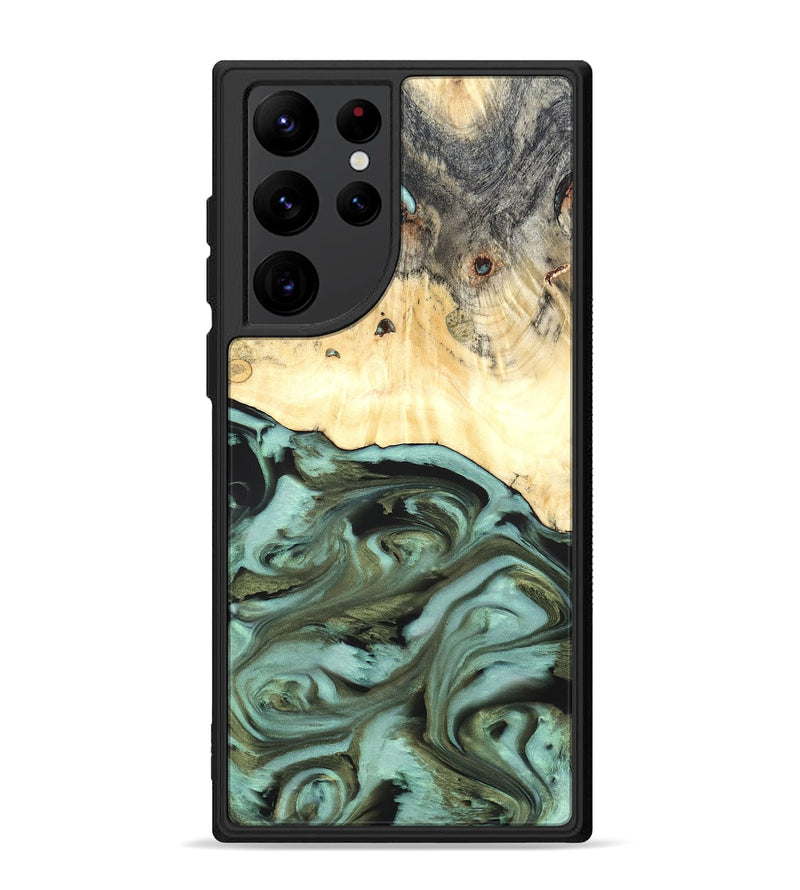 Galaxy S22 Ultra Wood Phone Case - Kermit (Green, 819673)