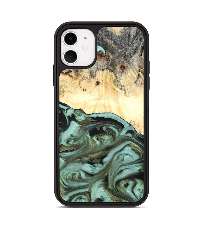 iPhone 11 Wood Phone Case - Kermit (Green, 819673)