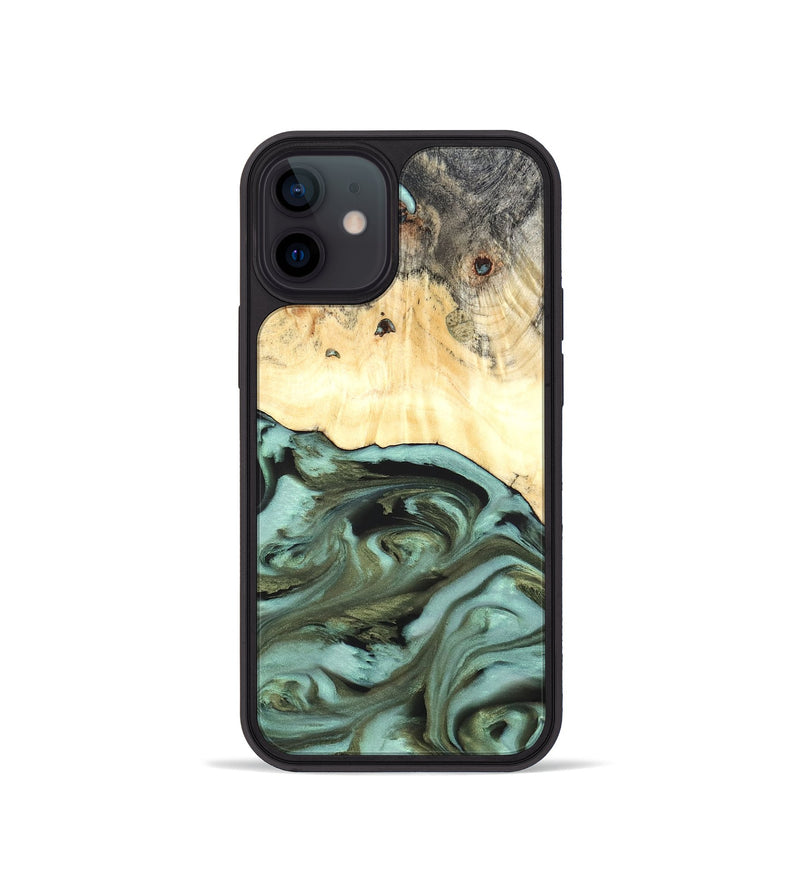 iPhone 12 mini Wood Phone Case - Kermit (Green, 819673)