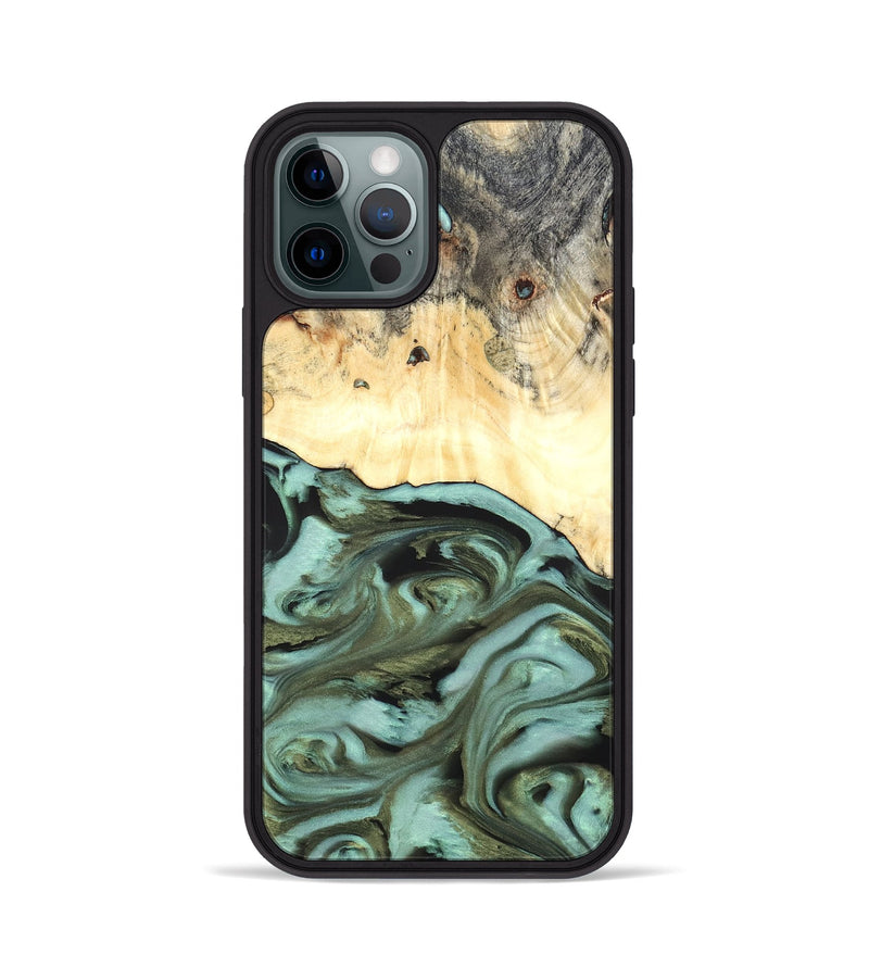 iPhone 12 Pro Wood Phone Case - Kermit (Green, 819673)