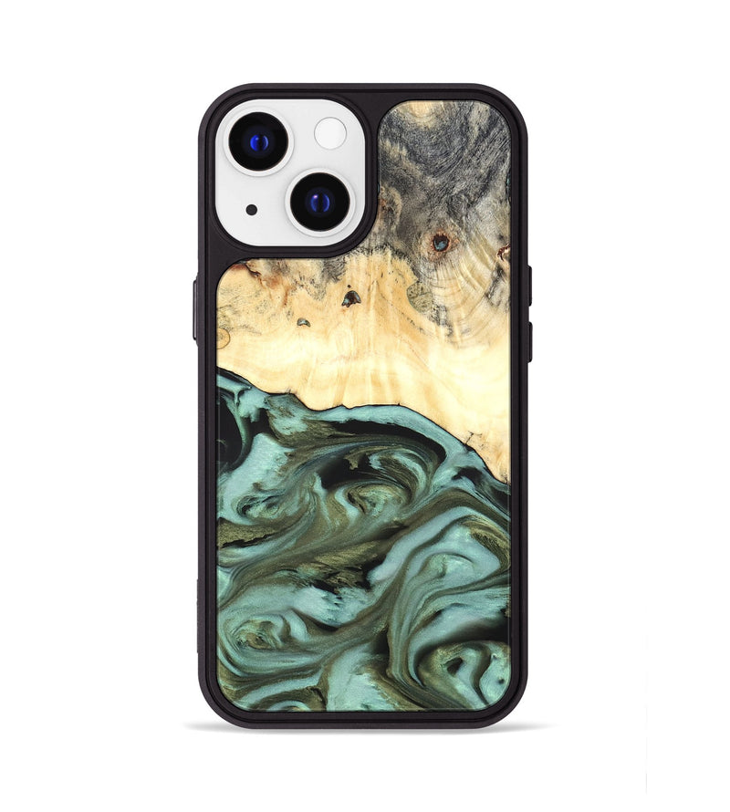 iPhone 13 Wood Phone Case - Kermit (Green, 819673)