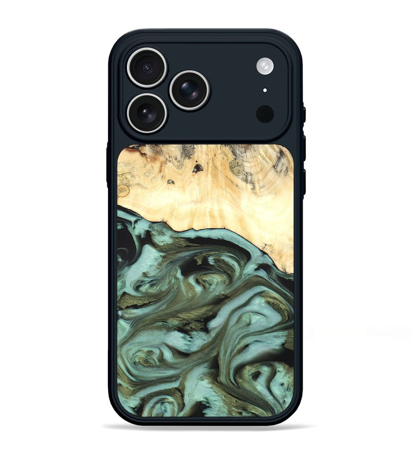 iPhone 17 Pro Max Wood Phone Case - Kermit (Green, 819673)